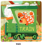 CartoonCarnival | Holzpuzzle Cartoon-Tiere