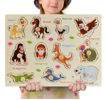 GigglyGrove | Montessori-Holzpuzzle