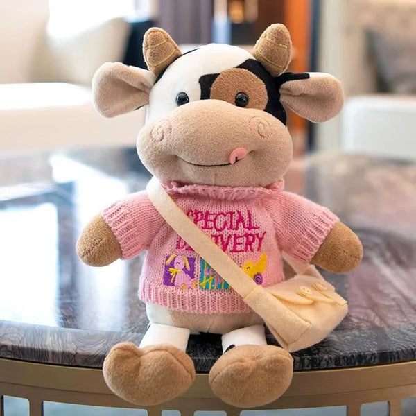 FluffyMoo | Kuh mit Pulli Plüschtier