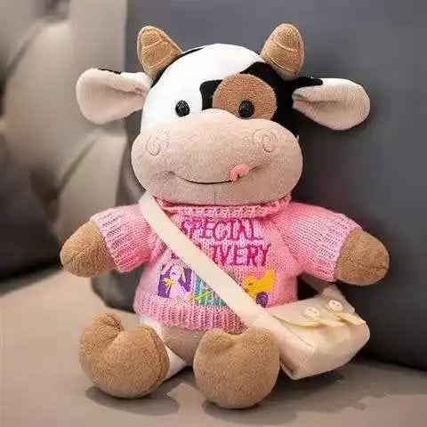 FluffyMoo | Kuh mit Pulli Plüschtier