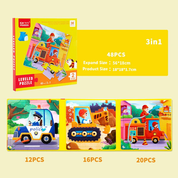 PoliceVehicle | Cartoon Puzzle Buch