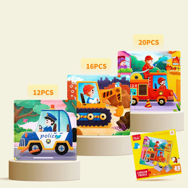 PoliceVehicle | Cartoon Puzzle Buch