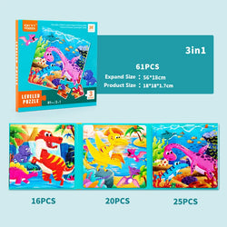 Dinopuzzles | Cartoon Puzzle Buch