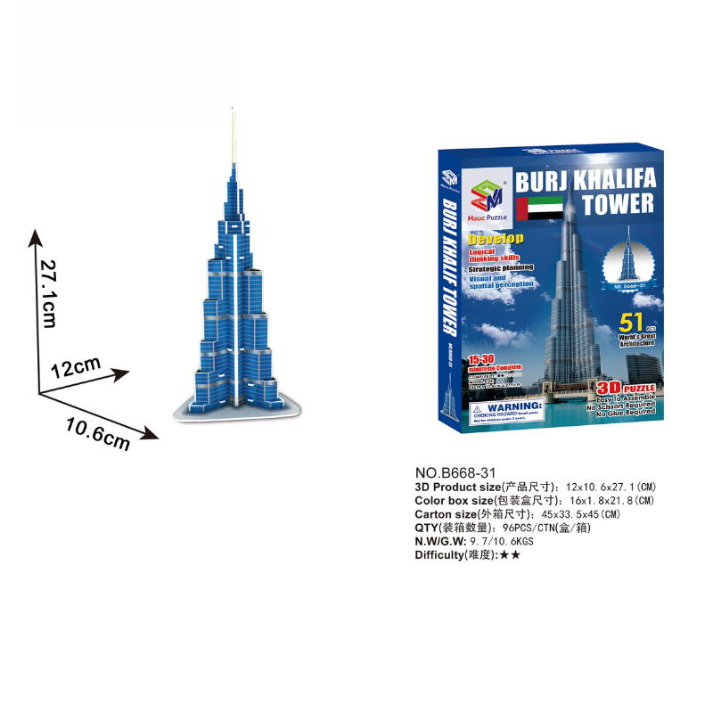 GlobalSkylines | 3 Bündel Ikonische Architekturmodelle