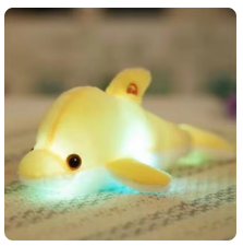 GlimmerDolphin | Glühender Delphin Plüschtier