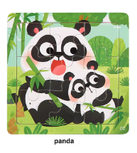 LittleZoo | Holzpuzzle Cartoon-Tiere