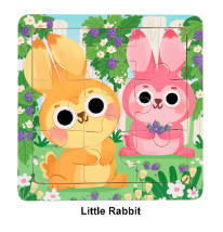 JungleJamboree | Holzpuzzle Cartoon-Tiere