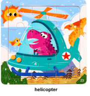 HeliPuzzle | Holzpuzzle Cartoon-Tiere