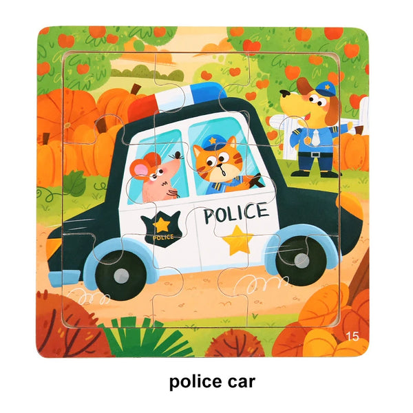 PoliceCat | Kinderpuzzle aus Holz
