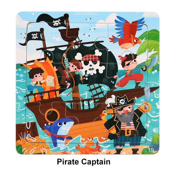 Pirates | Kinderpuzzle aus Holz