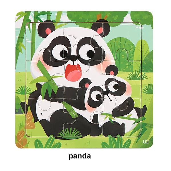 CutePanda | Kinderpuzzle aus Holz