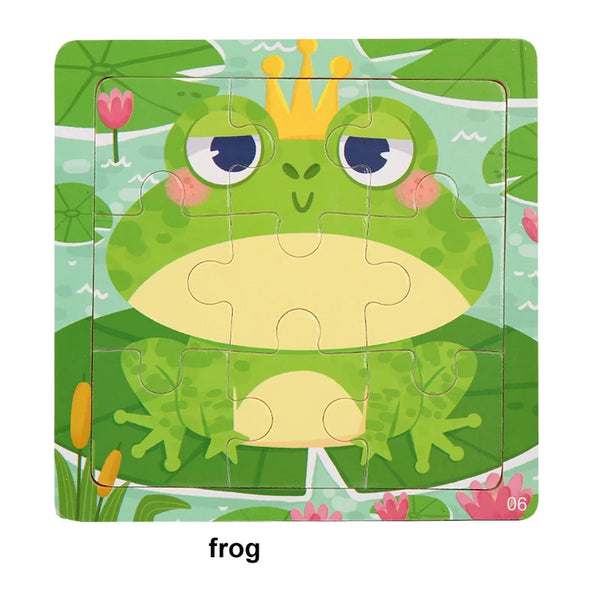 KingFrog | Kinderpuzzle aus Holz