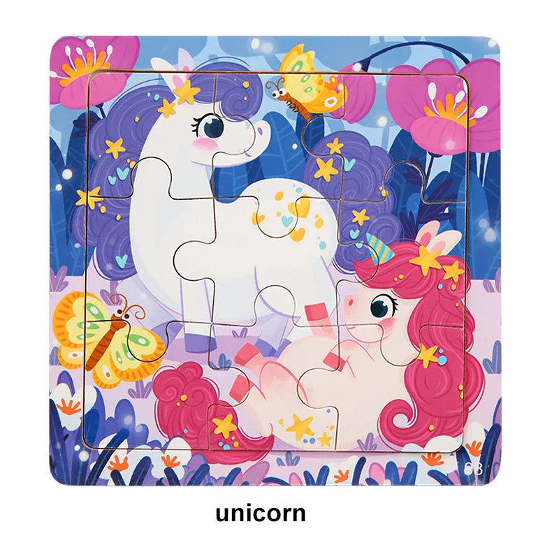 Unicorns | Kinderpuzzle aus Holz