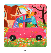 FuzzyFaces | Holzpuzzle Cartoon-Tiere