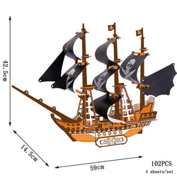 SailorsDelight | 3D-Holzboot-Puzzle