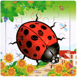 Buzz&Spots | 3 Bündel Holzpuzzle