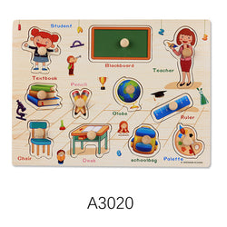 PlayfulPebbles | Montessori-Holzpuzzle