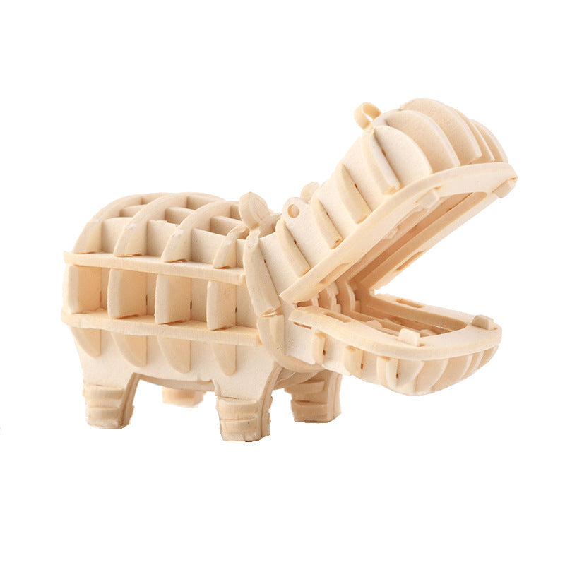 HippoHaven | 3d Holzpuzzle Tiere