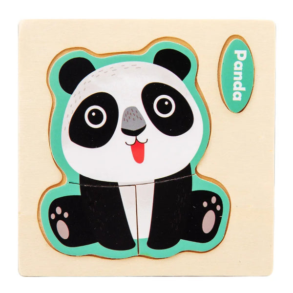 BambooBuddy | Cartoon Lernpuzzle aus Holz