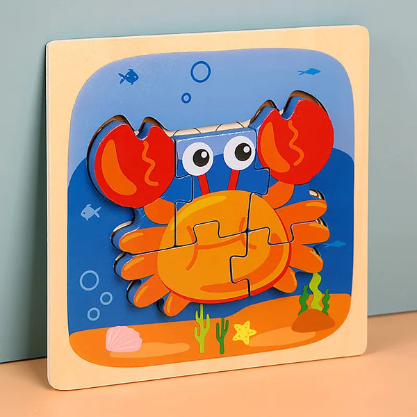 CrabbyCargo | 3 Bündel Montessori Puzzle Spaß