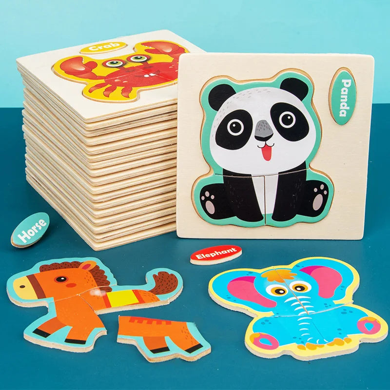 Hoofprints | Lustiges Holzpuzzle