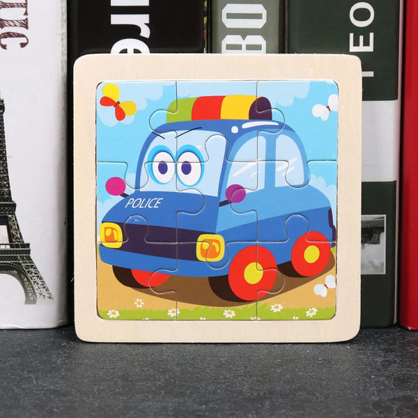 FirstResponderTrio | 3 Bündel Cartoon Puzzle aus Holz