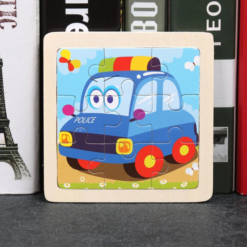 FirstResponderTrio | 3 Bündel Cartoon Puzzle aus Holz