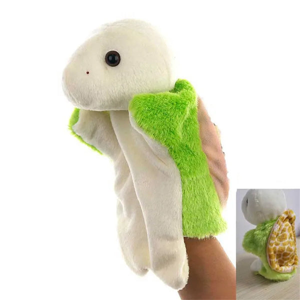 Schildkröte | Stofftier Handpuppe Plüschspielzeug für Kinder
