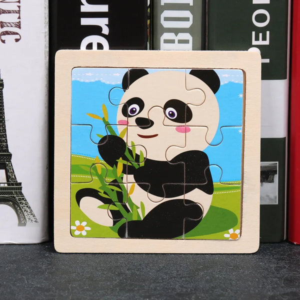 PandaChamps | Cartoon Puzzle aus Holz