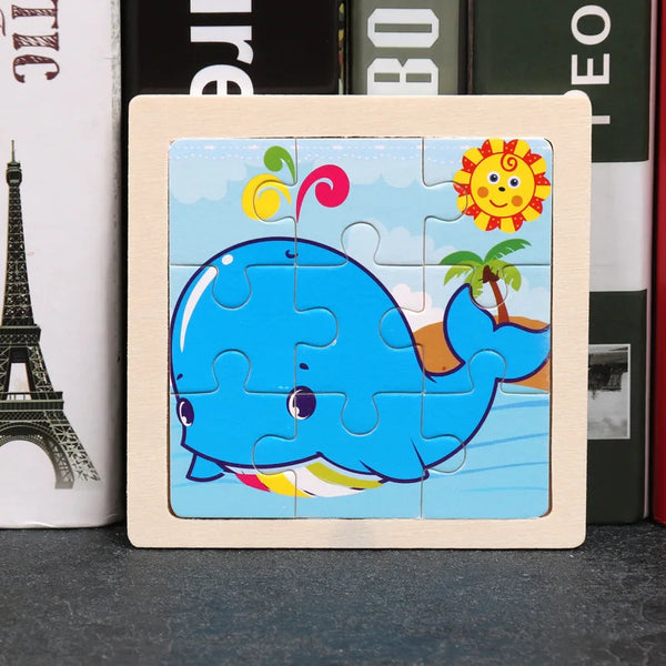OceanicQuest | 3 Bündel Cartoon Puzzle aus Holz