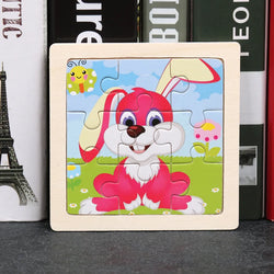 BunnyBop | Cartoon Puzzle aus Holz