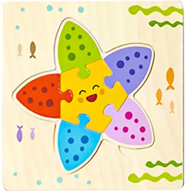 OceanPals | 3 Bündel Hölzerne Puzzlespiele