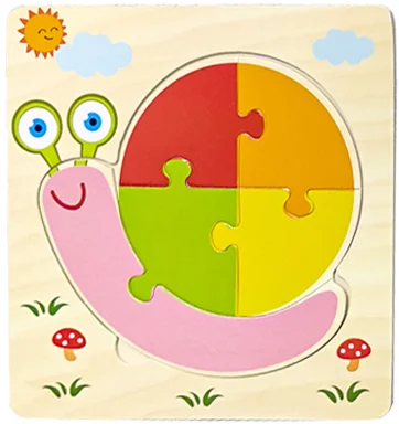 ForestFriends | 3 Bündel Hölzerne Puzzlespiele
