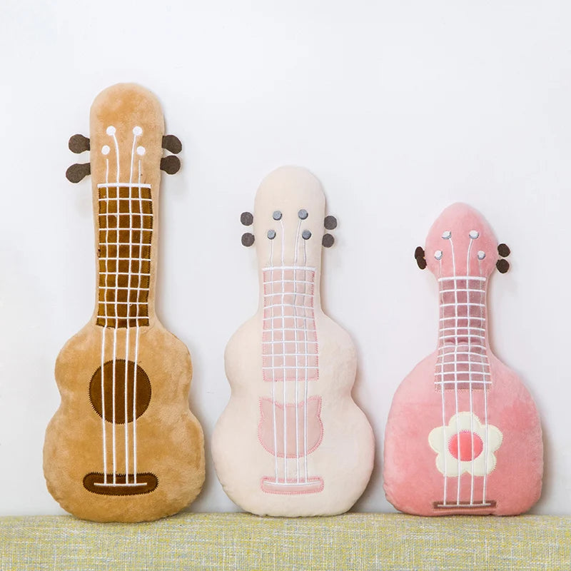 Gitarre-Plüsch-Stoffspielzeug für Kinder | Bundle aus 3