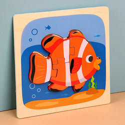 FinnyFrenzy | Montessori Holzpuzzle
