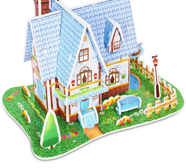 Gemütliche Hütte | Hausbau-Lernspielzeug für Kinder