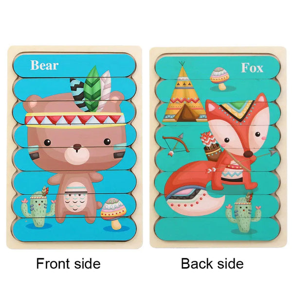 ForestDuo | Holzpuzzle für Kinder