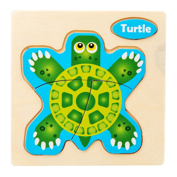 OceanPals | 2 Bündel Lustiges Holzpuzzle
