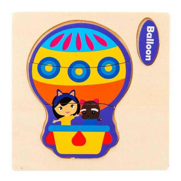 BalloonDreams | Cartoon Lernpuzzle aus Holz