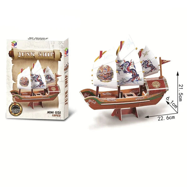 Zeitlose Wahrzeichen Architektur-Puzzle für Kinder | 3er-Bundle