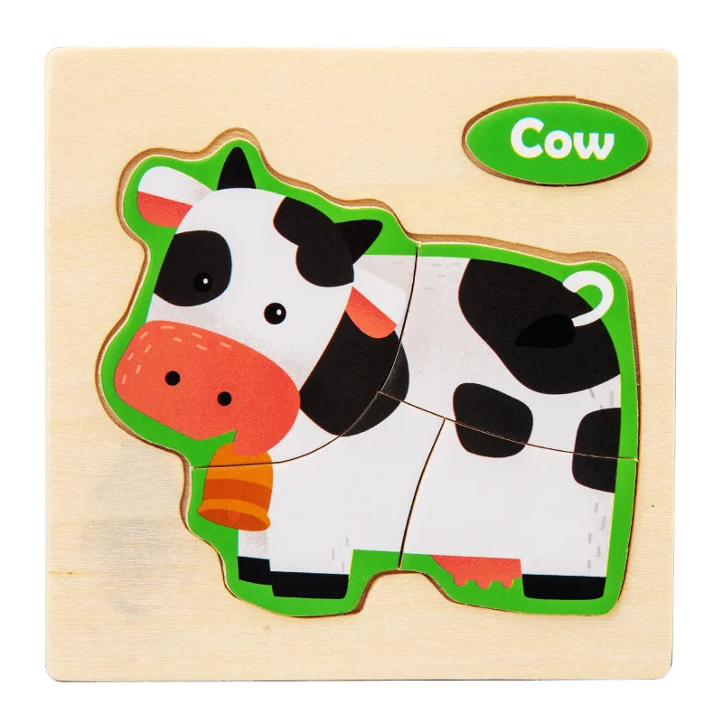AnimalAdventures | 3 Bündel Lernpuzzle Aus Holz