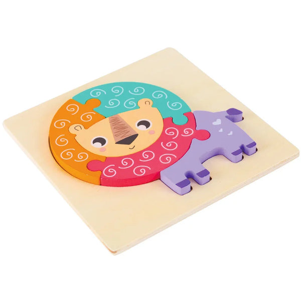Löwe | Lernspielzeug Holzpuzzle für Kinder