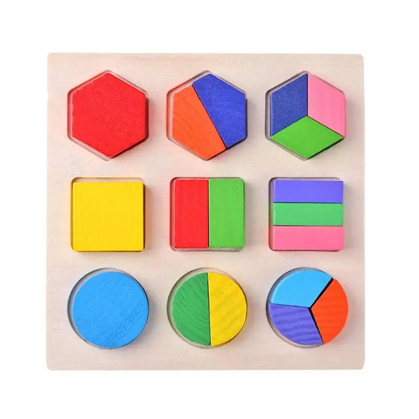 ColorFusion | Hölzerne Formen Puzzle