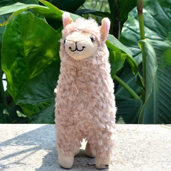 Braunes Baby-Alpaka | Kuscheltier Llama Puppe für Kinder