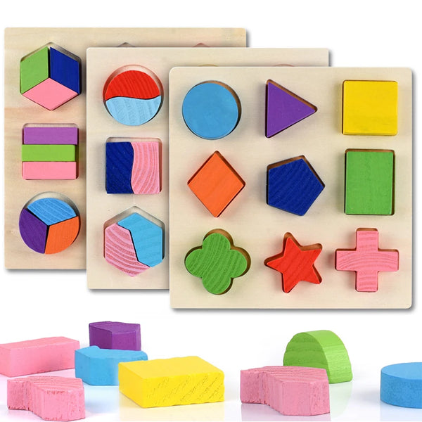 ColorFusion | Hölzerne Formen Puzzle