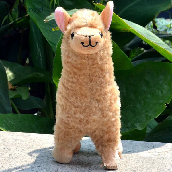 Gelbes Baby-Alpaka | Kuscheltier Llama Puppe für Kinder
