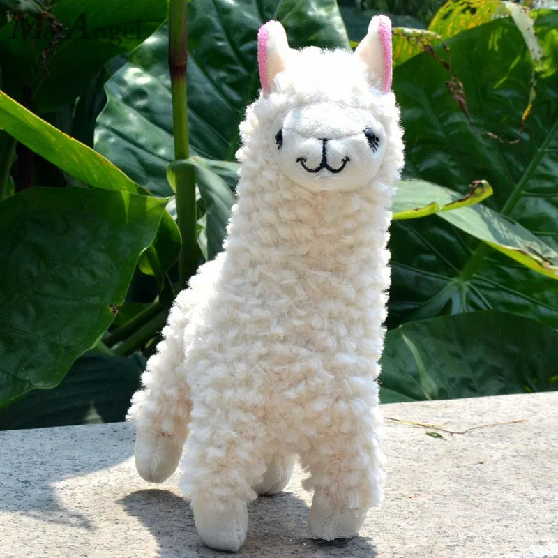 Gefüllte Alpaka-Lama-Puppe Plüschspielzeug | Set aus 2