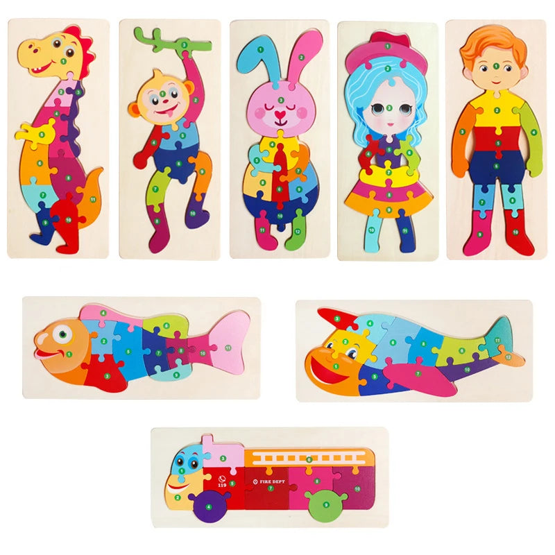 FinnyFriends | Intelligenz Holzpuzzle