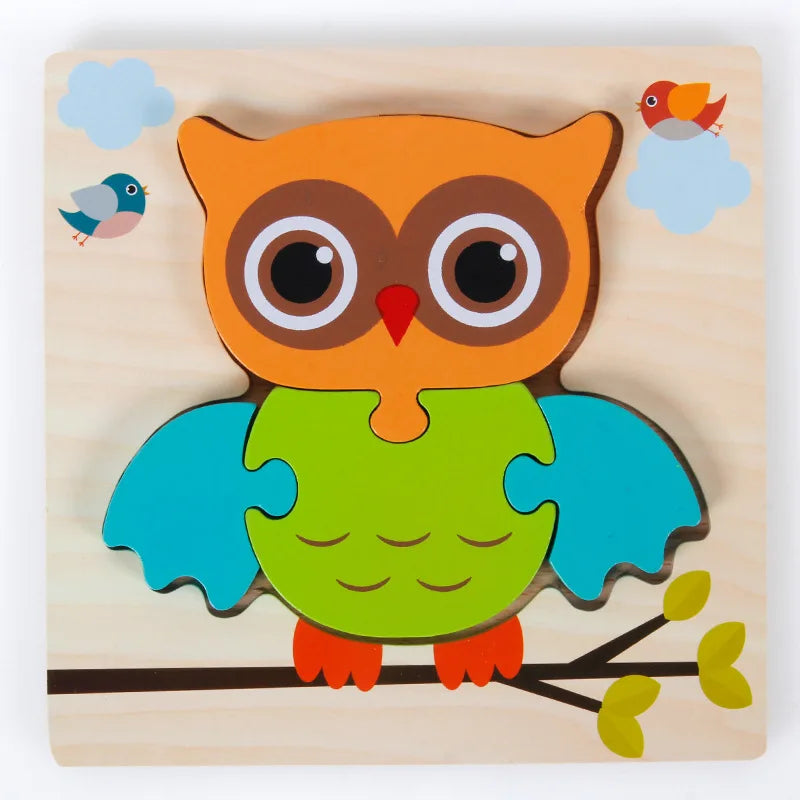 EnchantedAbyss | 3 Bündel Holzpuzzle für Kinder