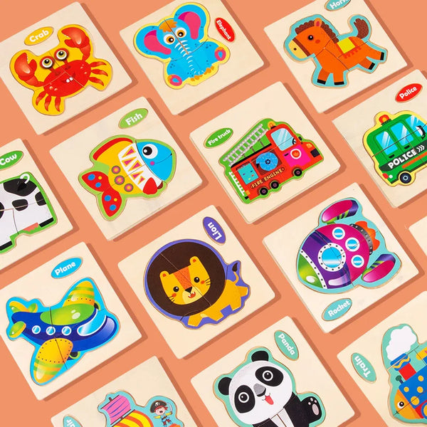 Hoofprints | Lustiges Holzpuzzle